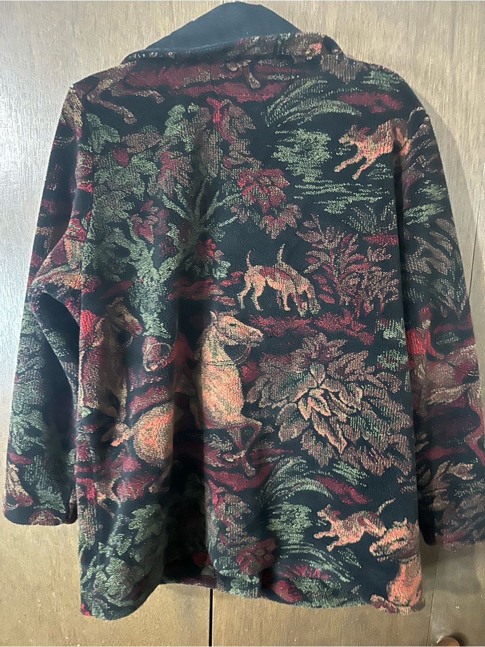 Vintage County Clothing Co. Tapestry Floral Jacket Multicolor Hunt Horse Rider M - Picture 7 of 10